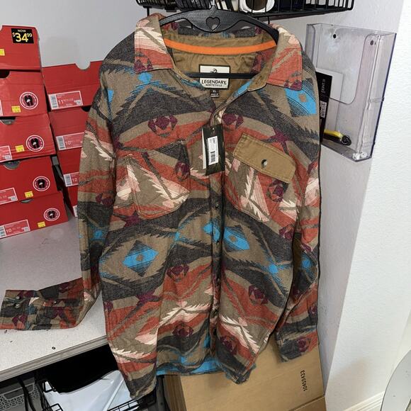 Legendary Whitetails Other - Legendary Whitetails Harbor Heavyweight Flannel Shirt Desert Oasis Men's XL